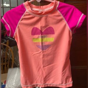 Little Girls Limited Too short-sleeved rashguard. Never worn.